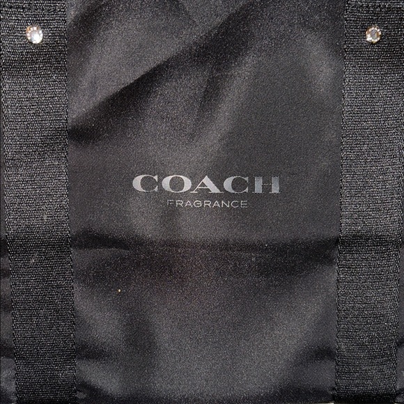 Coach Fragrance Black Nylon Duffle Bag Weekender Gym Bag – NWOT - Picture 2 of 5